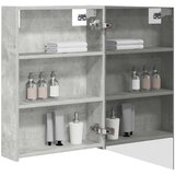  Kupaonski ormar s ogledalom Betonski sivi 50 x 14,5 x 70 cm | shoptok.hr