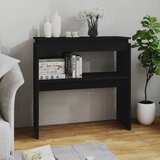 vidaXL Konzolna mizica črna 80x30x80 cm iverna plošča, (20625096) Cene