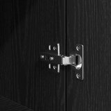 vidaXL Visoka komoda crni hrast 50x35x180 cm od konstruiranog drva | shoptok.hr