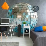  Okrugla fototapeta - Sky blue disco ball 140x140 | shoptok.hr