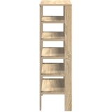 vidaXL Regal za čevlje sonoma hrast 61x32x105 cm inženirski les | Shoptok.si