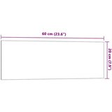 vidaXL Zidna magnetna ploča bijela 60x20 cm od kaljenog stakla | shoptok.hr