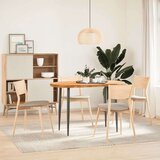 vidaXL Mizna plošča svetlo rjava 120x60x4 cm trdna hrastovina ovalna | Shoptok.si