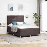  Krevet s opruga kutije Tamno smeđa 160 x 200 cm tkanina | shoptok.hr