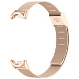 INF Kovinski pašček, združljiv z Xiaomi Mi Band 8/9/10 - vzmetna zasnova PinkGold, (5000074096) | Shoptok.si