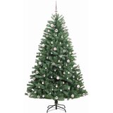  Umjetno božićno drvce s nogom Zelena 240 cm PVC i metal | shoptok.hr