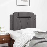  Jastuk za uzglavlje Viana sivi 80 cm od umjetne kože | shoptok.hr