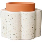  Paula Self-Watering Pot - Speckled white Cene
