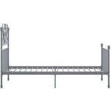  Posteljni okvir siv kovinski 90x200 cm, (20647277) | Shoptok.si