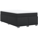  s oprugama i madracem crni 120x190 cm od umjetne kože | shoptok.hr
