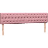  Krevet s oprugama i madracem LED ružičasti 180x210 cm baršunasti | shoptok.hr