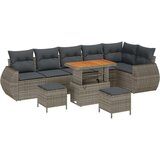  Set vrtnih sofa od 9 komada s jastučićima siva Poliratan akacija Set vrtne blagovaonice od 3 komada s jastučićima siva Polirata Cijene