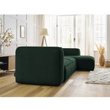 Bobochic Paris Temno zelena kotna sedežna garnitura iz tkanine bouclé (desni kot) Zephyr – | Shoptok.si