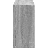  Zidna polica siva boja hrasta 100x25x50 cm konstruirano drvo | shoptok.hr