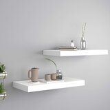 Maison Chic 2 kosi Stenske Police - Viseče police bele 50x23x3,8 cm MDF, (21793555) | Shoptok.si