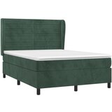  The Living Store Box spring postelja z vzmetnico temno zelen 140x190 cm žamet - Box Spring Postelja, (21455706) | Shoptok.si