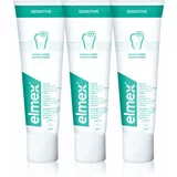 Elmex Sensitive pasta za občutljive zobe 3x75 ml