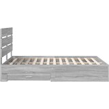 vidaXL Okvir za krevet s ladicama Siva Sonoma 140 x 200 cm - Sivi hrast sonoma 140 x 200 cm | shoptok.hr