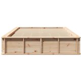  Krevetna konstrukcija Smeđa 140 x 200 cm Čvrsto borovo drvo | shoptok.hr