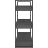 Ormarić za knjige / pregrada sivi 80 x 35 x 91 cm od borovine | Eponuda.com