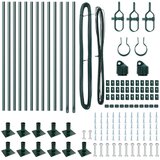  Set stupova ograde Set od 13 Zeleni Beton Metal | shoptok.hr