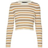 Vero Moda Pulover 'ANITA' konjak / mokka / pastelno rumena | Shoptok.si