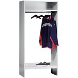 Wolf Garderoba, svetlo siva RAL 7035, z 10 obešalniki | Shoptok.si