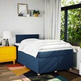  Krevet s oprugama i madracem plavi 120 x 190 cm od tkanine | shoptok.hr