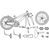  Otroško Kolo 16 Palcev za 4-6 let Zelena - - Zelena - 11.2 - 112,5 x 51 x 75 cm - 2025- | Shoptok.si