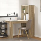 vidaXL Miza sonoma hrast 122 x 67 x 145 cm Umetni les in lesene plošče Cene