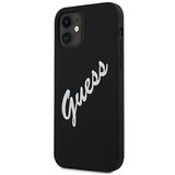 Guess Ohišje za Apple iPhone 12 Mini Collection Silicone Vintage iz TPU, Črna, (21736918) Cene