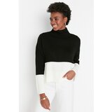 Trendyol Black Color Block Knitwear Sweater cene