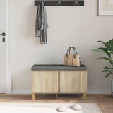  Klupa za hodnik s jastukom Sonoma hrast 80 x 38 x 46 cm | shoptok.hr