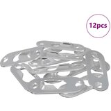  Vješalica s rupom 12 pcs Srebrno 45 x 16 x 3.5 mm Željezo | shoptok.hr