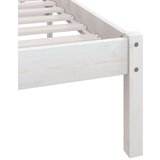  Posteljni okvir bel iz trdne borovine 135x190 cm UK Double, (20644264) | Shoptok.si