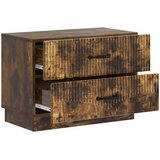  Noćni ormar s ladicama Dimljeni hrast 62 x 34,5 x 44,5 cm | shoptok.hr