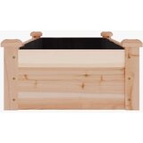 vidaXL Vrtna visoka greda s podlogo 120x45x25 cm trden les jelke | Shoptok.si