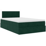  Okvir za krevet s madracima tamnozeleni 120x190 cm baršunasti | shoptok.hr