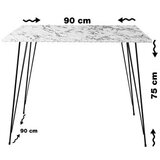 Hanah home Sto Sandalf Square Shiny White | ePonuda.com