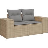  4-dijelni set vrtnih sofa s jastucima bež od poliratana | shoptok.hr