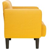  Fotelja za kauč s naslonima za ruke svijetložuta | shoptok.hr