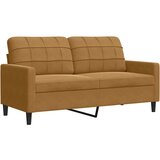  2-dijelni set sofa s jastucima smeđi baršunasti | shoptok.hr