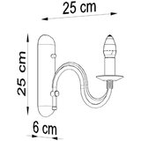  Stenska svetilka MINERWA bela, (21347243) | Shoptok.si