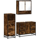  3-dijelni set kupaonskog namještaja boja hrasta drveni | shoptok.hr