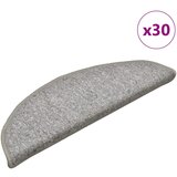 vidaXL Podloge za stopnice 30 kosov svetlo siva 56x17x3 cm | Shoptok.si