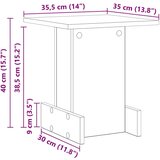  Konačna Stolić Betonski sivi 35 5 x 35 x 40 cm | shoptok.hr