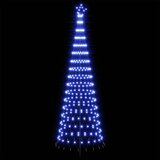  LED božićno drvce 300 cm 350 LED lampica Plava Željezo Crna - Plava 300 cm | shoptok.hr