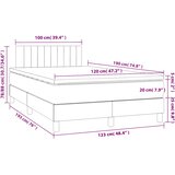  box spring s madracem crni 120 x 190 cm baršunasti | shoptok.hr