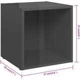  8-dijelni set TV ormarića visoki sjaj sivi konstruirano drvo | shoptok.hr