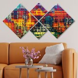 Wallity slika 4MDF269679014, 60x115 cm, 4 dela | ePonuda.com